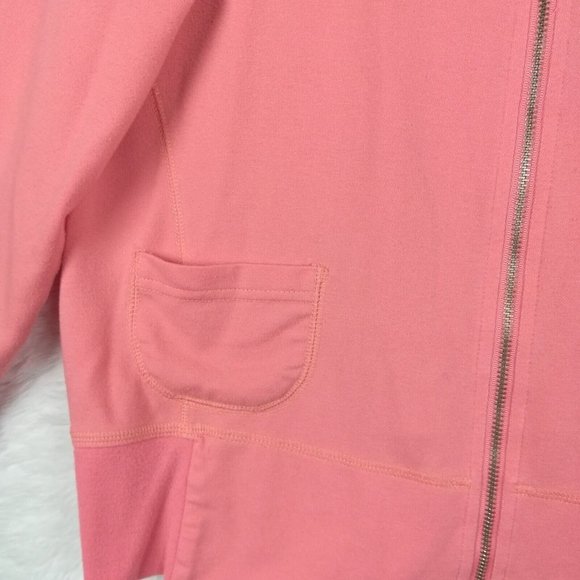 Vintage Weekend‎ Traffic Womens Jacket Sweatshirt Full Zip Pink Mock Neck XL - Picture 7 of 11